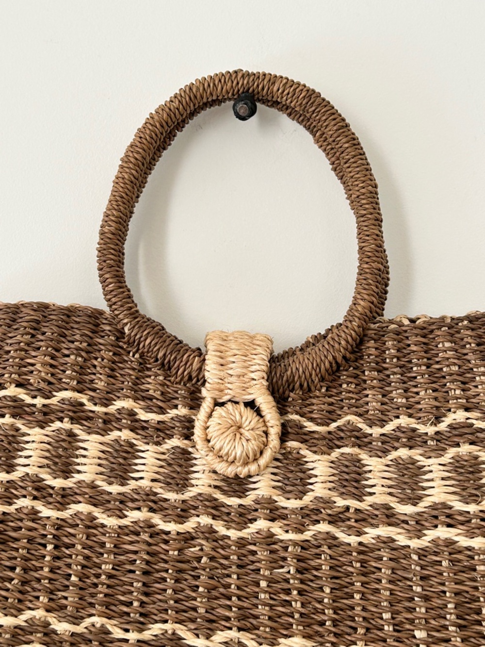 Handmade Woven Raffia & Rattan Bag - Picture 4 of 16